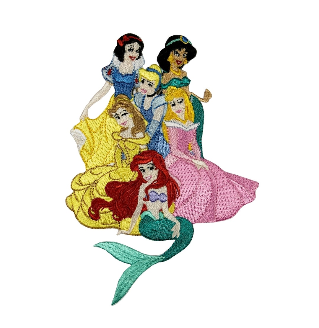 1080px x 1111px - Disney Princess Group of 6 Patch Fairy Tale Movie Embroidered - Etsy