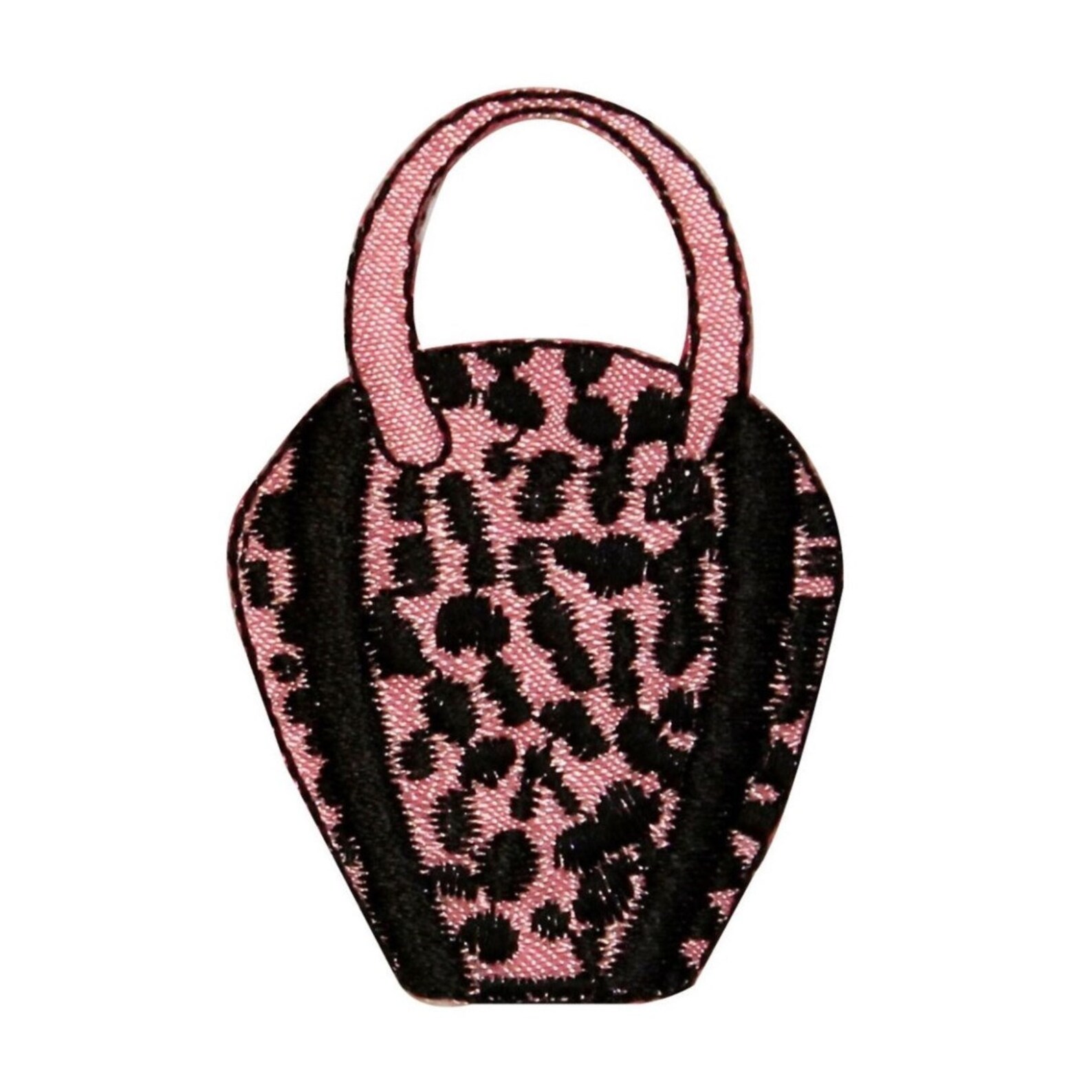 ID 0141 Pink Leopard Skin Purse Patch Polka Dot Embroidered Etsy