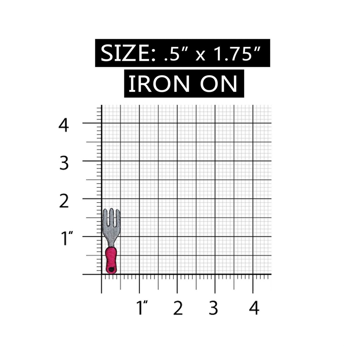 ID 3074ABC Set of 3 Garden Tools Patch Fork Spade Embroidered Iron on ...