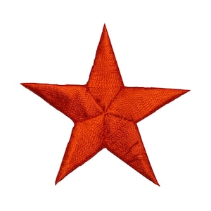 May include: A bright orange five-pointed star with a satin finish.