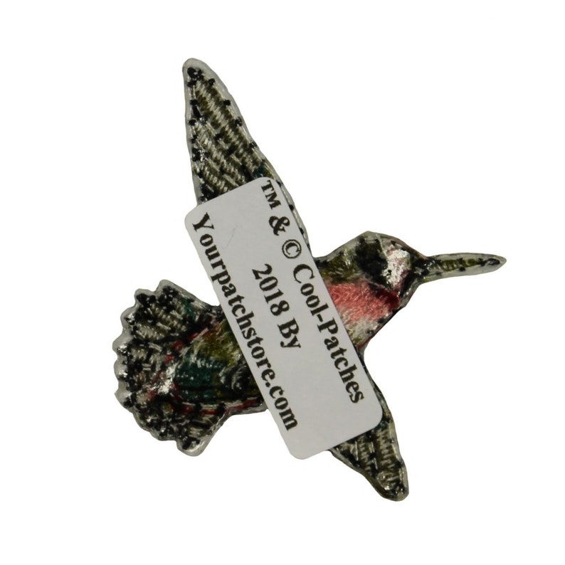 ID 0544B Flying Hummingbird Patch Bird Tiny Cute Embroidered Iron on ...