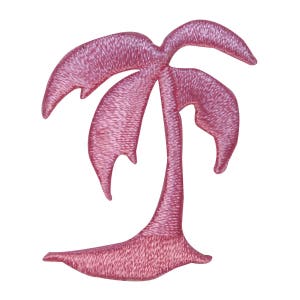 ID 1767 Tropical Palm Tree Patch Vacation Craft Embroidered Iron On Applique
