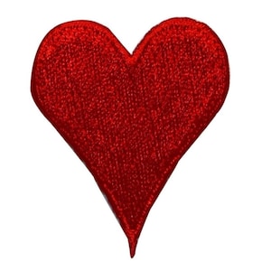 ID 0062 Coeur costume carte patch main de poker Vegas brodé fer sur appliqué