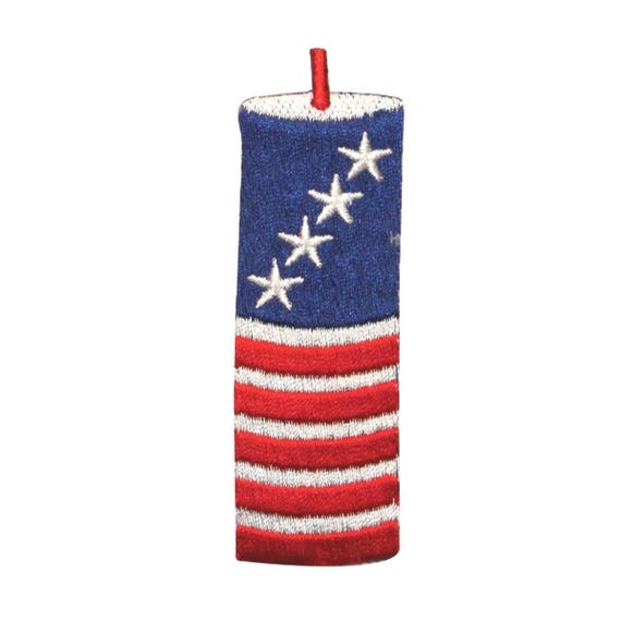 /"4TH OFJULY/" Iron On Patch Patrotic Holiday Celebration Fireworks