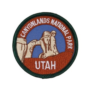 Canyonlands National Park Utah Patch Travel Badge Embroidered Iron On Applique