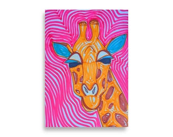 WILD #1 – Giraffe | Museumsqualität, mattes Poster
