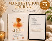 AI Manifestation Journal | Guided Self-Growth, Future Self (Digital Download)