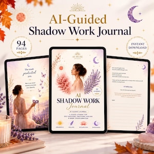 Diario de trabajo con la sombra guiado por IA / Cuaderno de sanación del niño interior (Descarga en PDF)