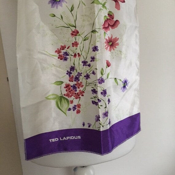 80s French Vintage Ted Lapidus Multicolored Scarf