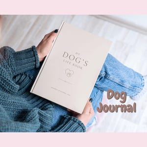 Min hunds livsbok Utskrivbar hunddagbok Husdjursminnesbok Hundloggbok Valpsuvenir i pdf-format Hundminnesdagbok Husdjursplanerare Hundmilstolpar