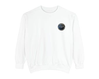 Ocean Wave Night Circle sweatshirt | small chest graphic double a