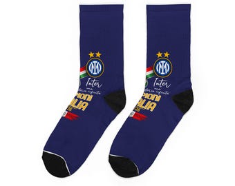 Chaussettes montantes Inter Milan Crest 21 Times | Chaussettes avec logo du club de football