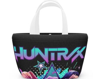 Retro Neon HunterX Graphic Lunch Bag | Pop Art Anime