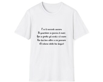 Italian Poem Script T-Shirt | Luciano Ligabue