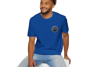Coastal Waves double a T-Shirt | Minimal Chest Badge Tee