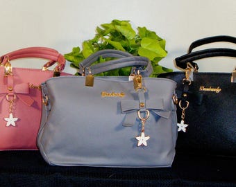 Danbaoly™ Bow‑Charm PU Handbag