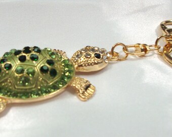Green Turtle Bag Charm Keychain | Trendy Treasures