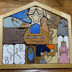 Wooden Boxed Nativity / Puzzle