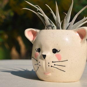 Ceramic kitty planter image 3