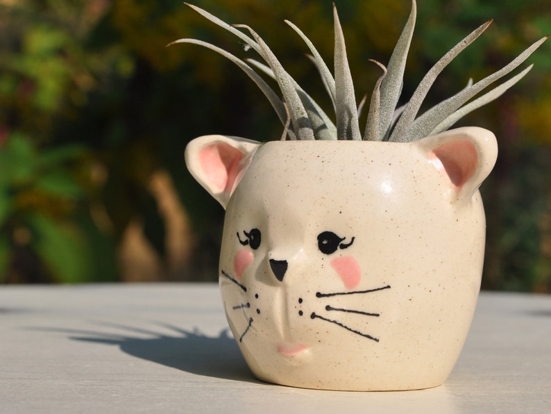 Ceramic kitty planter image 3