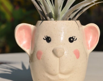 Ceramic monkey planter