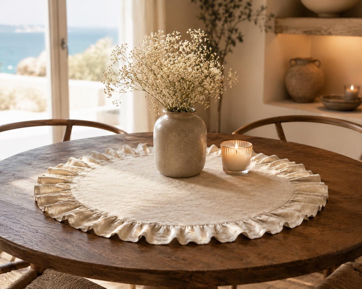 Kleine runde tischdecke