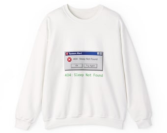 404 Sleep Not kette Sweatshirt | Tech Humor Rundhalsausschnitt