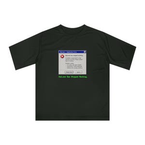 Error Message Graphic T-shirt | Retro Windows Dialog, Tech Humor
