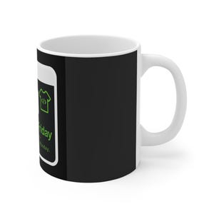 Tasse DeployOnFriday | Code du terminal de développeur, « Code aujourd'hui, panique lundi » image 3