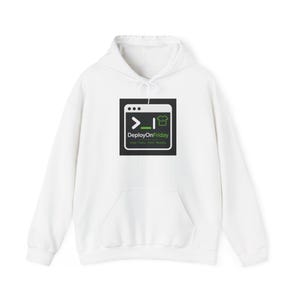 DeployOnFriday terminal code graphic hoodie | DevOps programmer-sweater