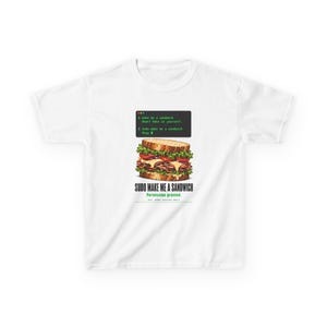 Sudo Make Me a Sandwich Barntröja | Rolig programmerartröja för barn | Linux-humor | Kodare-gåva