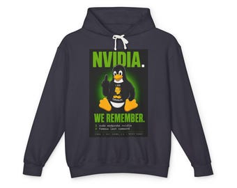 NVIDIA We Remember Linux Tux Hoodie | Funny Linux Gift | Developer Humor Hoodie