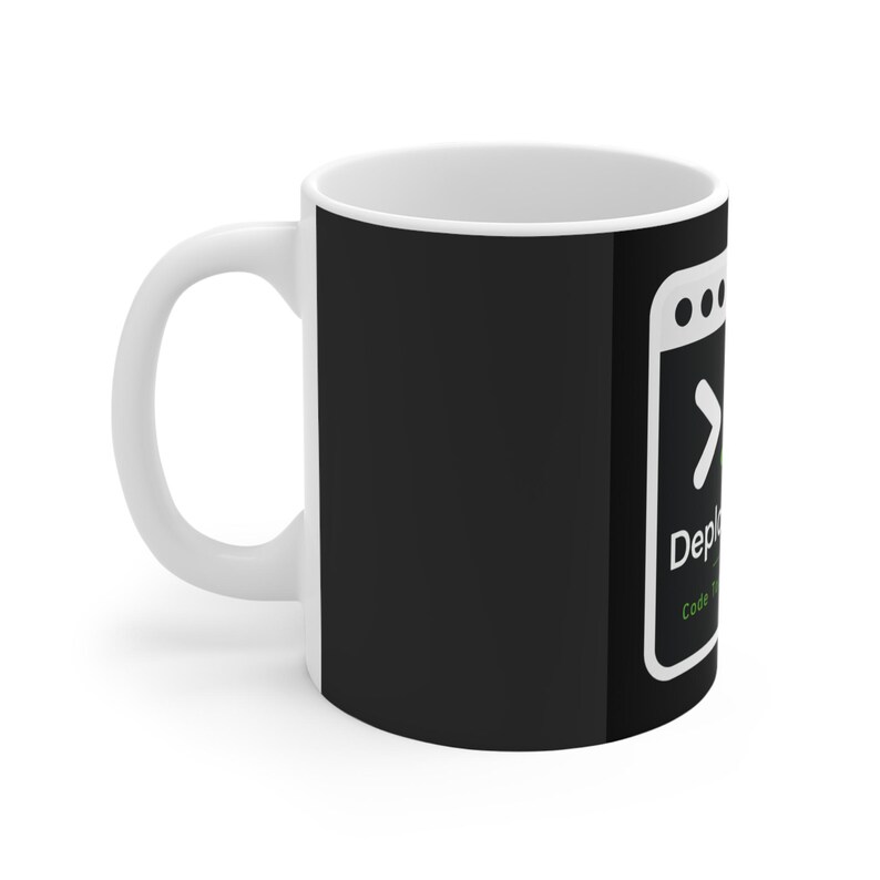 Tasse DeployOnFriday | Code du terminal de développeur, « Code aujourd'hui, panique lundi » image 2