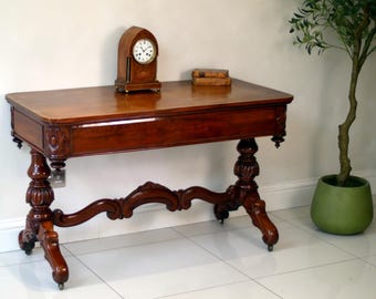 Vintage Antique Console Hall Side Table Desk Dressing Table