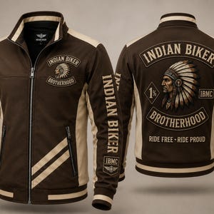 Indian Biker Brotherhood Softshell Jacket | Men's Motorcycle Riding Jacket