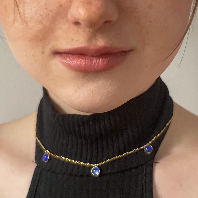 BOBIJOO JEWELRY - Hanger halsketting met leeuwenklauw van kunsthars, roestvrij staal, verguld, één maat, roestvrij staal, robijn