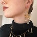 art deco chandeliearrings / statement chandelier earrings (non-lighting) / brass, gold-filled hooks + swarovski / art nouveau, rococo, edie 