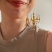 chandeliearrings / statement earrings chandelier (non-lighting) / brass, gold-filled hooks + swarovski / edie sedgwick, rococo, studio 54 