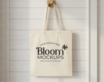OAD113 Flatlay Cotton Canvas Tote Bag Mockup, Aesthetic Tote Bag Mockup, Boho Lifestyle Mockup, Natural Liberty Bags, Digital Download