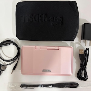 Nintendo DS nr. modell NTR-001 Rosa Original Japansk Konsol Modifierad med spel i beskrivningen