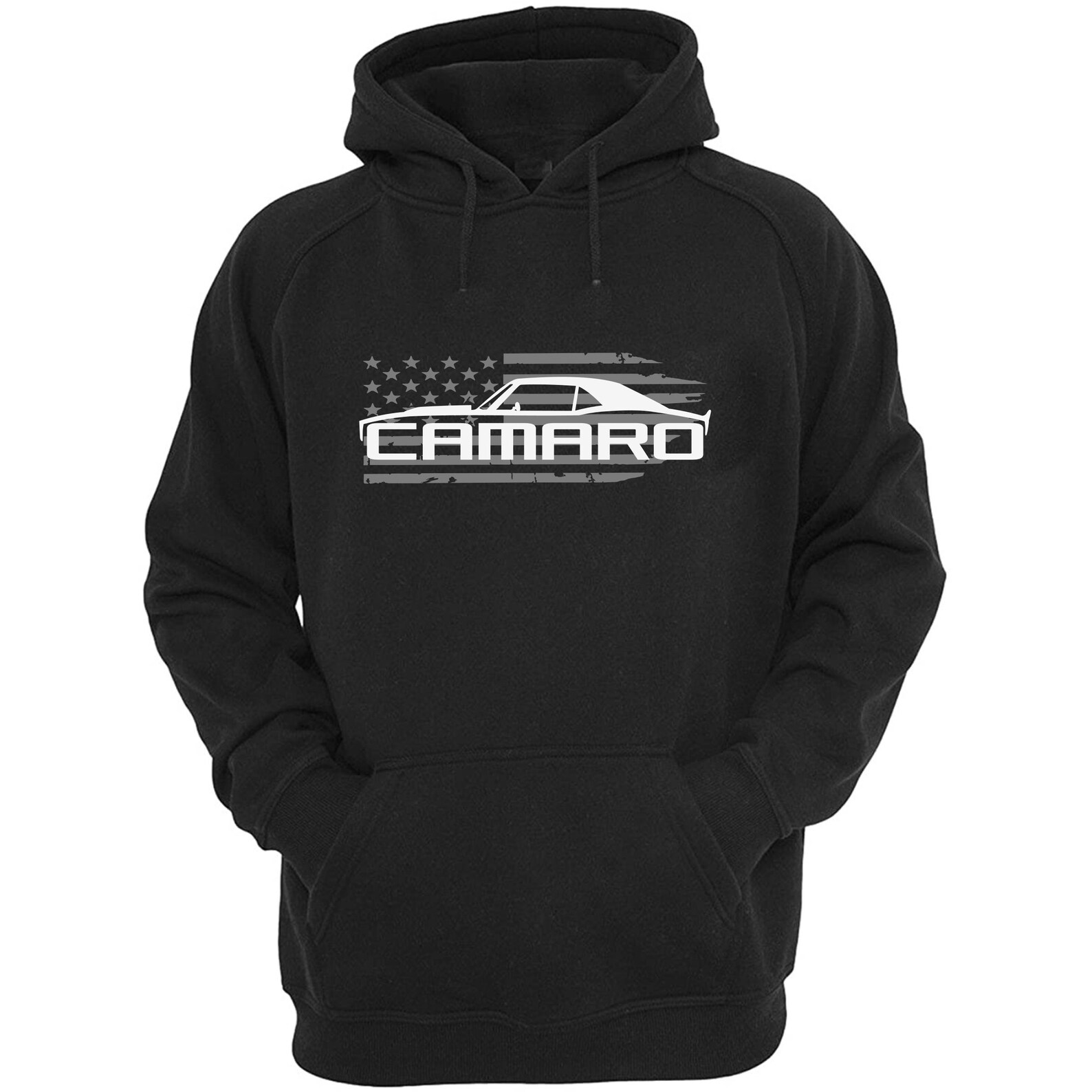 JG Infinite 1969 Camaro SS American Muscle Car Hoodie - Black, Unisex