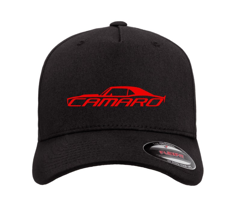 Red Camaro Flexfit Baseball Cap Muscle Car Hat Classic Car Etsy