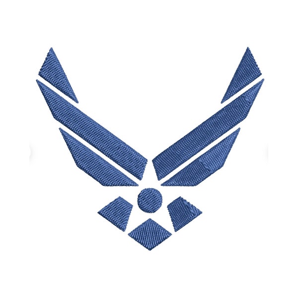 US Air Force Logo Embroidery Design in 6 Sizes & SVG Format - Instant Download