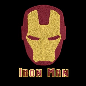 Superheld Iron Man Stickdatei - Sofort Download - Digital Machine Embroidery Design
