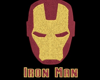 Iron Man Embroidery Design - Superhero Machine Embroidery (Digital Download)