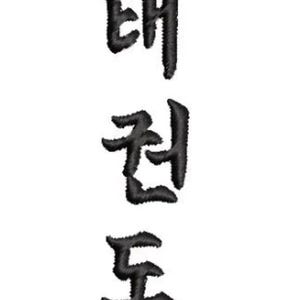 Wzór haftu koreańskiego taekwondo – 2 rozmiary (do pobrania cyfrowego)