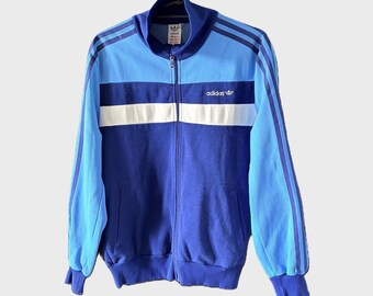 Vintage 80s Adidas x McDonald’s Track Jacket – Made in Yugoslavia Blue Trefoil Small