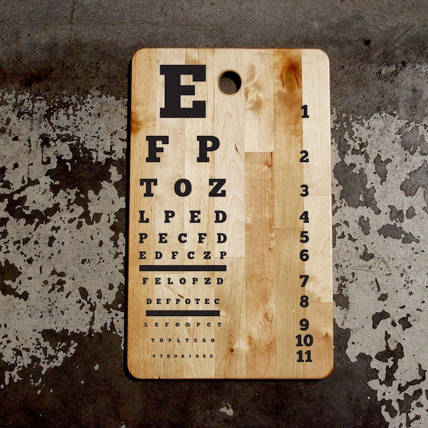 Eye Chart Custom Etsy Eye Chart Custom