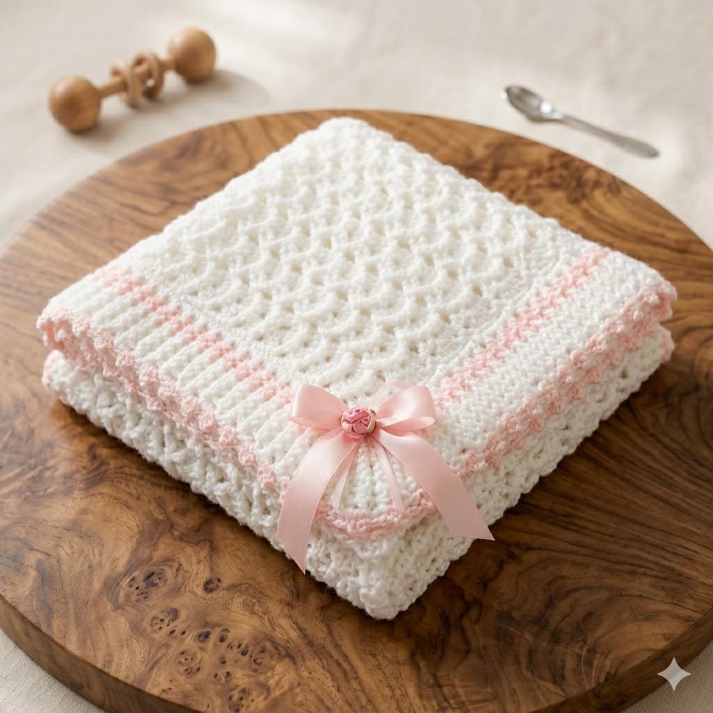 39 Crochet Borders with Lace, Scallops, Frames, and Table Runners 2 Cozy Waves Baby Blanket Crochet Pattern: Textured Waves