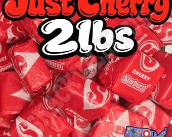 2lbs of Cherry Starburst Cherry Fruit Chewy Candy Gift Snackville, US